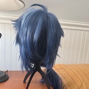 Genshin Impact Synthetic Kaeya Cosplay Semi-styled Wig